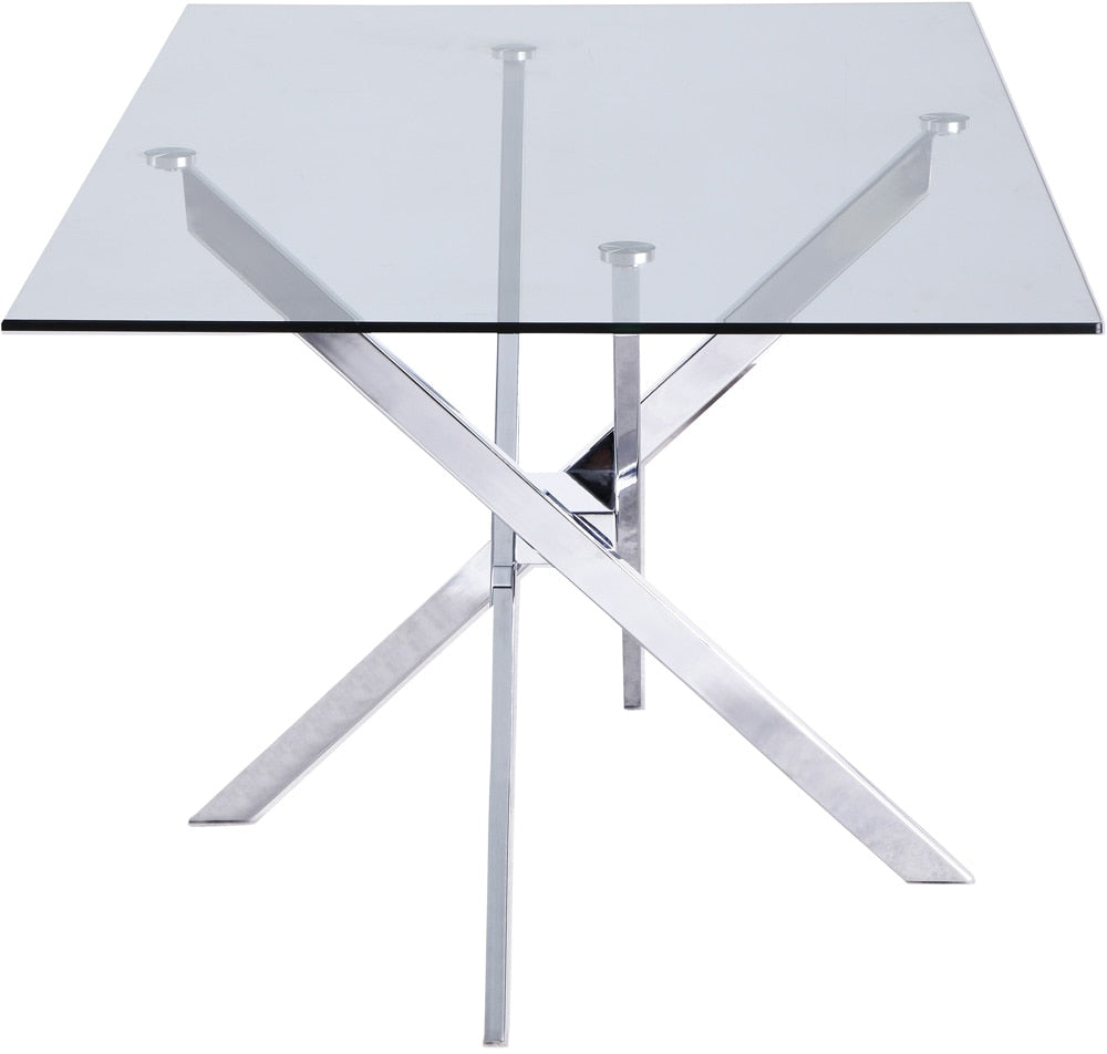 Meridian Furniture - Xander Chrome Dining Table - 901-T veiw 4
