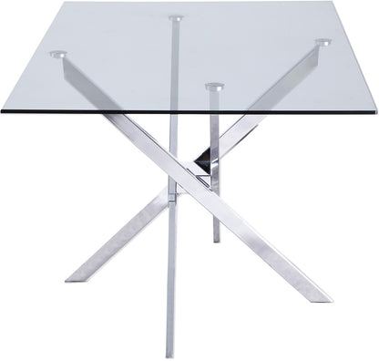 Meridian Furniture - Xander Chrome Dining Table - 901-T veiw 4