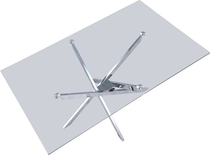 Meridian Furniture - Xander Chrome Dining Table - 901-T veiw 5