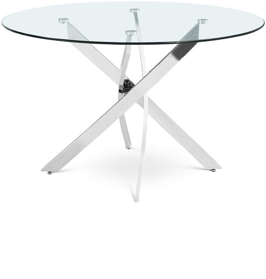 Meridian Furniture - Xander Chrome Dining Table - 985-T veiw 1