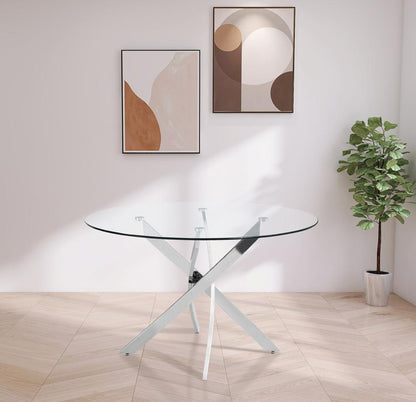 Meridian Furniture - Xander Chrome Dining Table - 985-T veiw 2