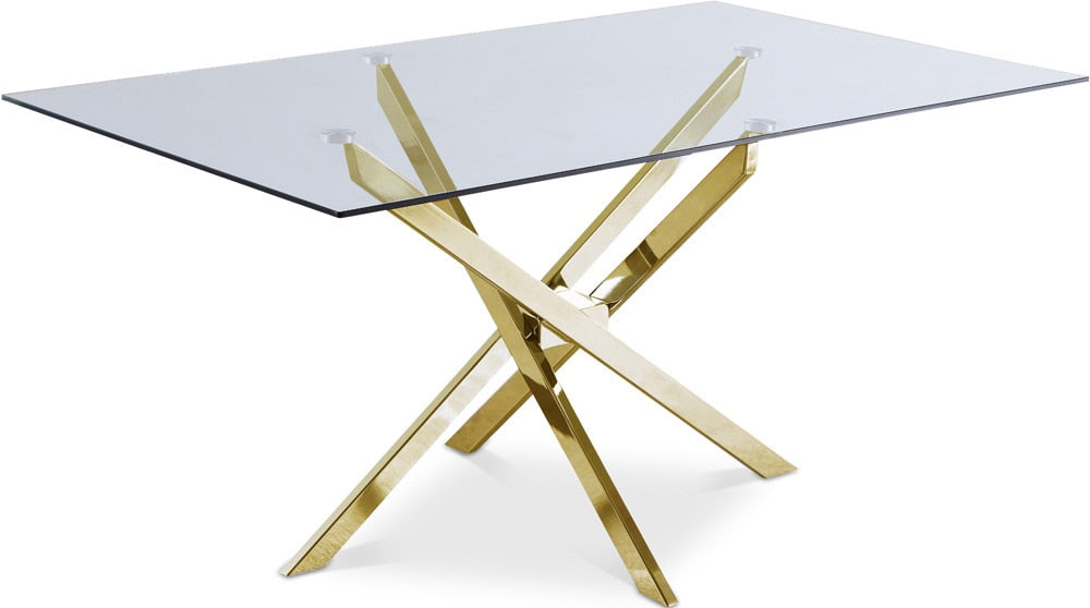 Meridian Furniture - Xander Gold Dining Table - 902-T veiw 1
