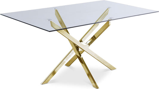 Meridian Furniture - Xander Gold Dining Table - 902-T veiw 1