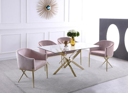 Meridian Furniture - Xander Gold Dining Table - 902-T veiw 2