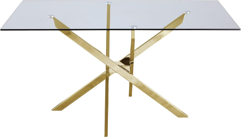 Meridian Furniture - Xander Gold Dining Table - 902-T veiw 3