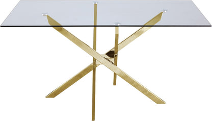 Meridian Furniture - Xander Gold Dining Table - 902-T veiw 3