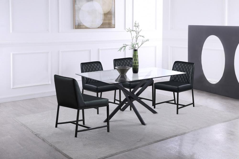 Meridian Furniture - Xander Matte Black Dining Table - 903-T veiw 2