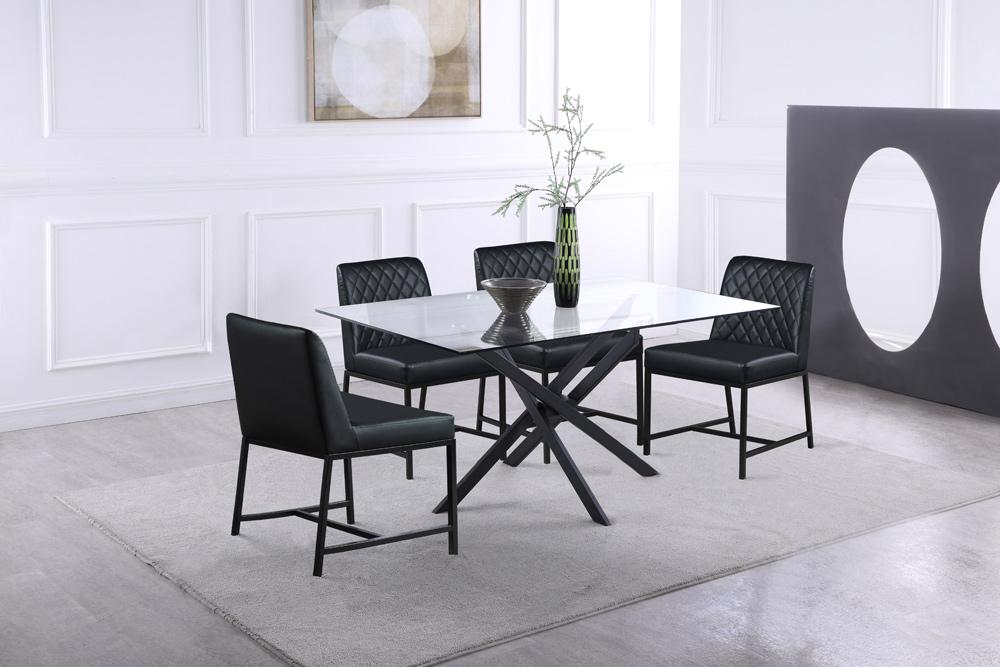 Meridian Furniture - Xander Matte Black Dining Table - 903-T veiw 6