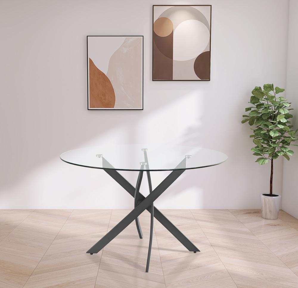 Meridian Furniture - Xander Matte Black Dining Table - 986-T veiw 2