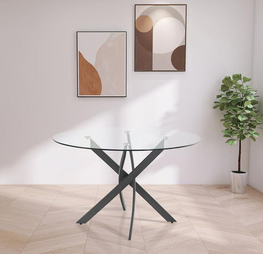 Meridian Furniture - Xander Matte Black Dining Table - 986-T veiw 2