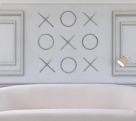 Meridian Furniture - XOXO Chrome Stainless Steel Wall Decor - 433 veiw 2