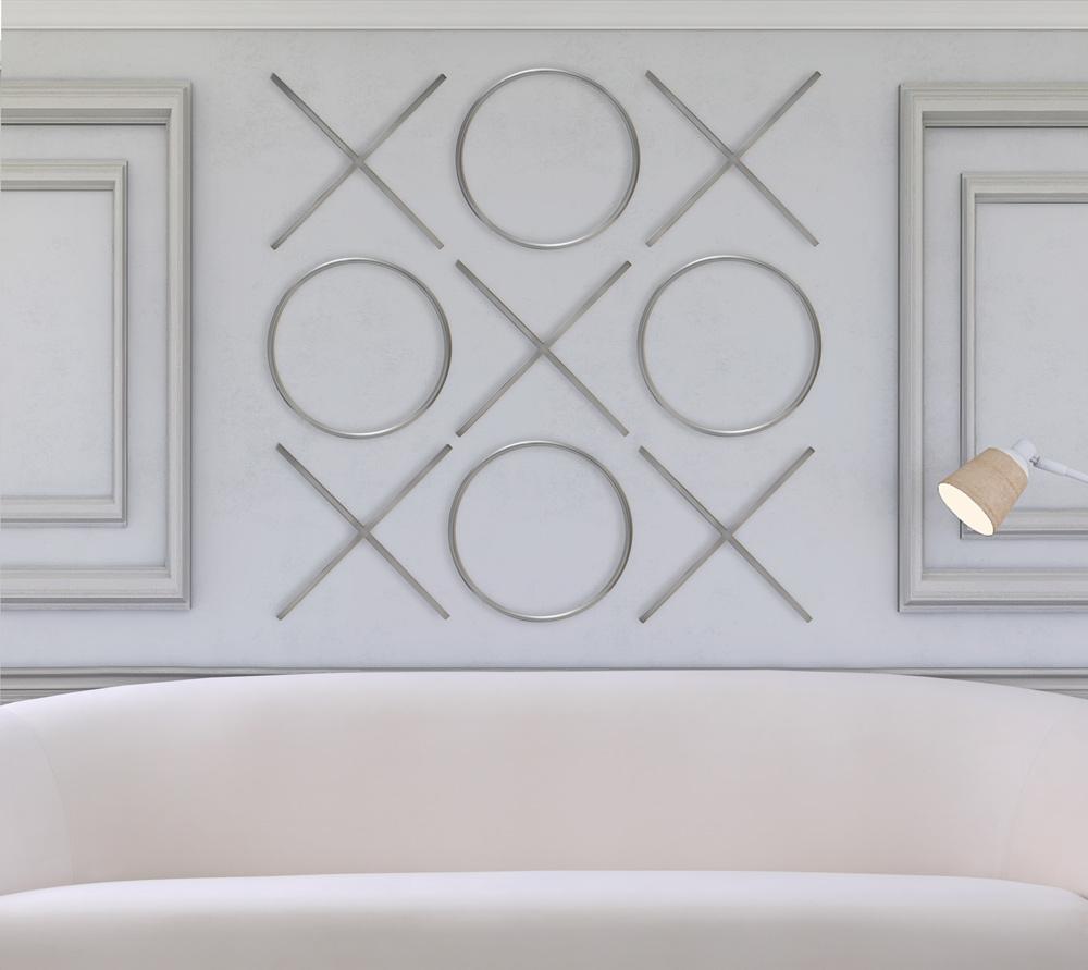 Meridian Furniture - XOXO Chrome Stainless Steel Wall Decor - 434 veiw 2
