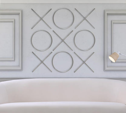 Meridian Furniture - XOXO Chrome Stainless Steel Wall Decor - 434 veiw 2