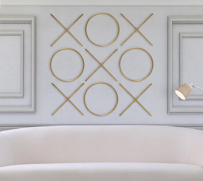 Meridian Furniture - XOXO Gold Stainless Steel Wall Decor - 432 veiw 2