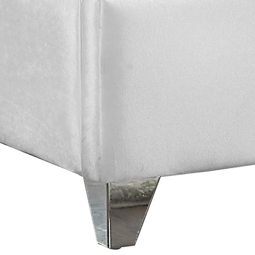 Meridian Furniture - Zuma White Velvet King Bed - ZumaWhite-K veiw 3