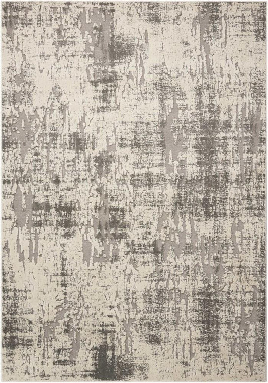 Michael Amini - Gleam Area Rug - 93in x 129in Ivory/Grey - MA602-841491107850 - CLOSEOUT veiw 1