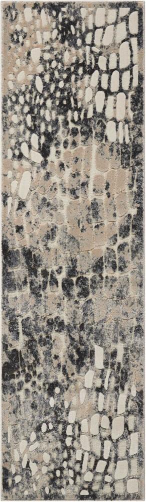 Michael Amini - Gleam Runner Area Rug - 22in x 76in Flint - MA604-841491107997_CLOSEOUT veiw 1