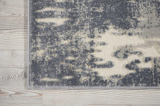 Michael Amini - Gleam Runner Area Rug - 22in x 76in Slate - MA602-841491107737_CLOSEOUT veiw 2