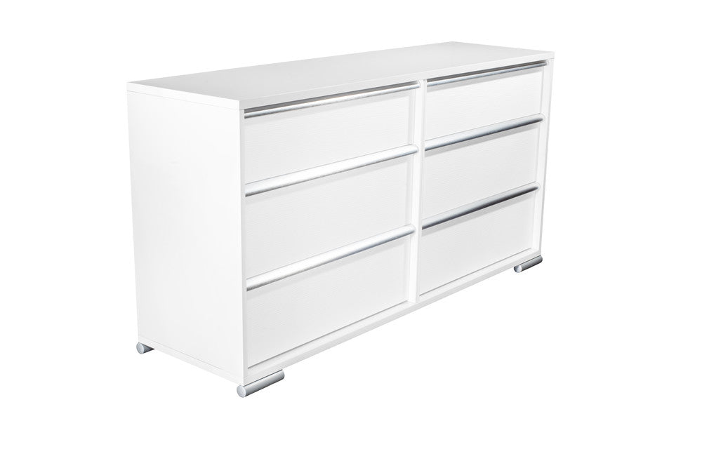 MODERNhome - Bianca Dresser, High Gloss White w/Artic Fronts - CD2TCDRS view 2