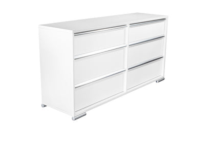 MODERNhome - Bianca Dresser, High Gloss White w/Artic Fronts - CD2TCDRS view 2