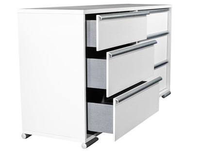 MODERNhome - Bianca Dresser, High Gloss White w/Artic Fronts - CD2TCDRS view 3