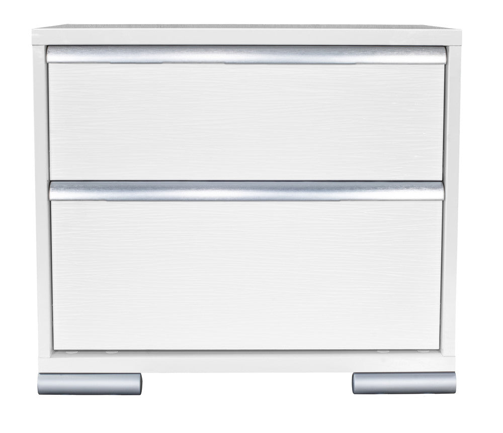 MODERNhome - Bianca Nightstand, High Gloss White w/Artic Fronts - CD2TC2NT view 1