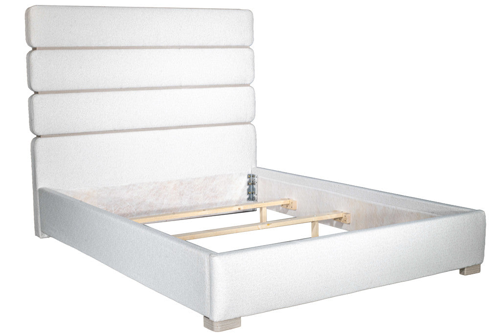 MODERNhome - Dolce Vita King Upholstered Bed, Seashell Beechwood view 3