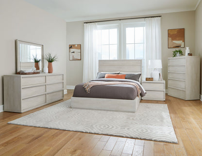 MODERNhome - Dolce Vita Queen Panel Bed, Seashell Beechwood view 3
