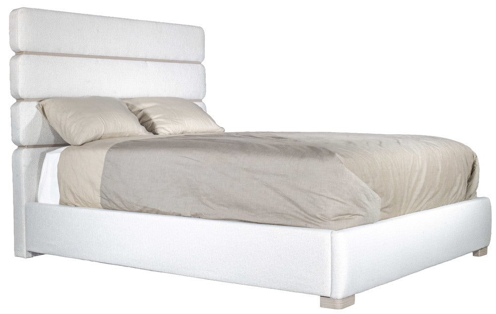 MODERNhome - Dolce Vita Queen Upholstered Bed, Seashell Beechwood view 1