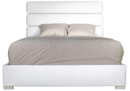 MODERNhome - Dolce Vita Queen Upholstered Bed, Seashell Beechwood view 2
