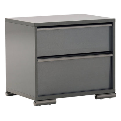 MODERNhome - Metallica Nightstand, Platinum - LC5TC2NT view 1