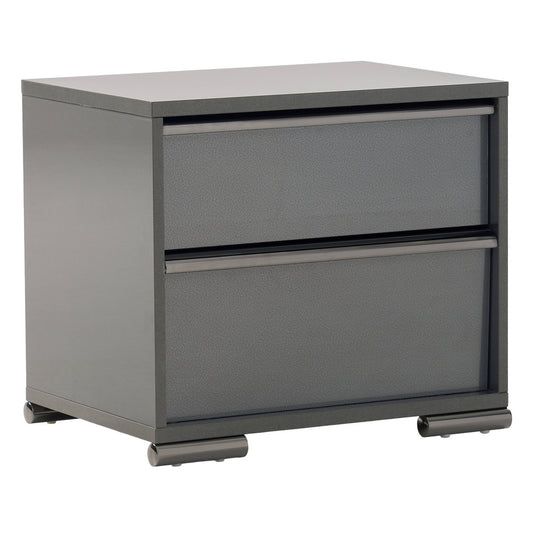 MODERNhome - Metallica Nightstand, Platinum - LC5TC2NT view 1