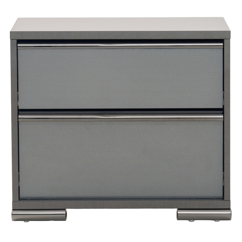 MODERNhome - Metallica Nightstand, Platinum - LC5TC2NT view 3