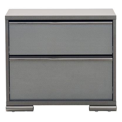 MODERNhome - Metallica Nightstand, Platinum - LC5TC2NT view 3