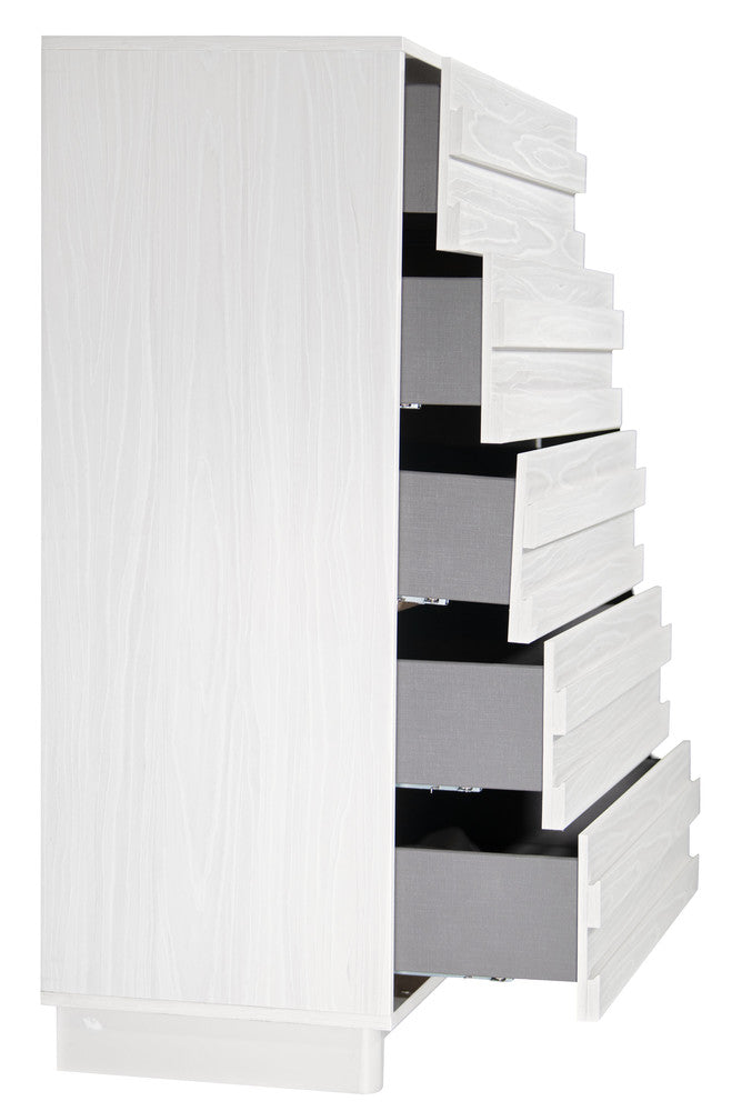MODERNhome - Metropole 5 Drawer Chest, Mocca White - PF2TC5DCN view 2