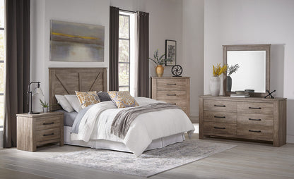 MODERNhome - Mobela Queen Bed, Colorado Pine view 3