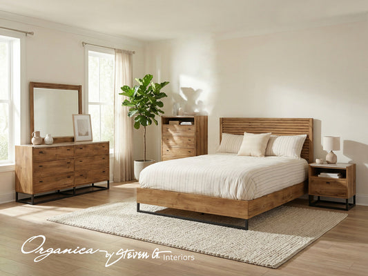 MODERNhome - Organica 1 Drawer Nightstand, Bolton Oak - MB3TC1DNT view 2