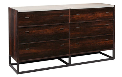 MODERNhome - Organica Dresser with with Stone Top, Hand Rubbed Sienna Oak view 1