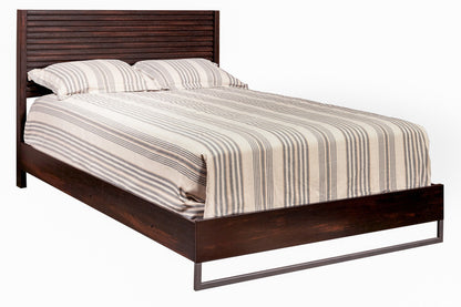 MODERNhome - Organica King Panel Bed, Hand Rubbed Sienna Oak view 1