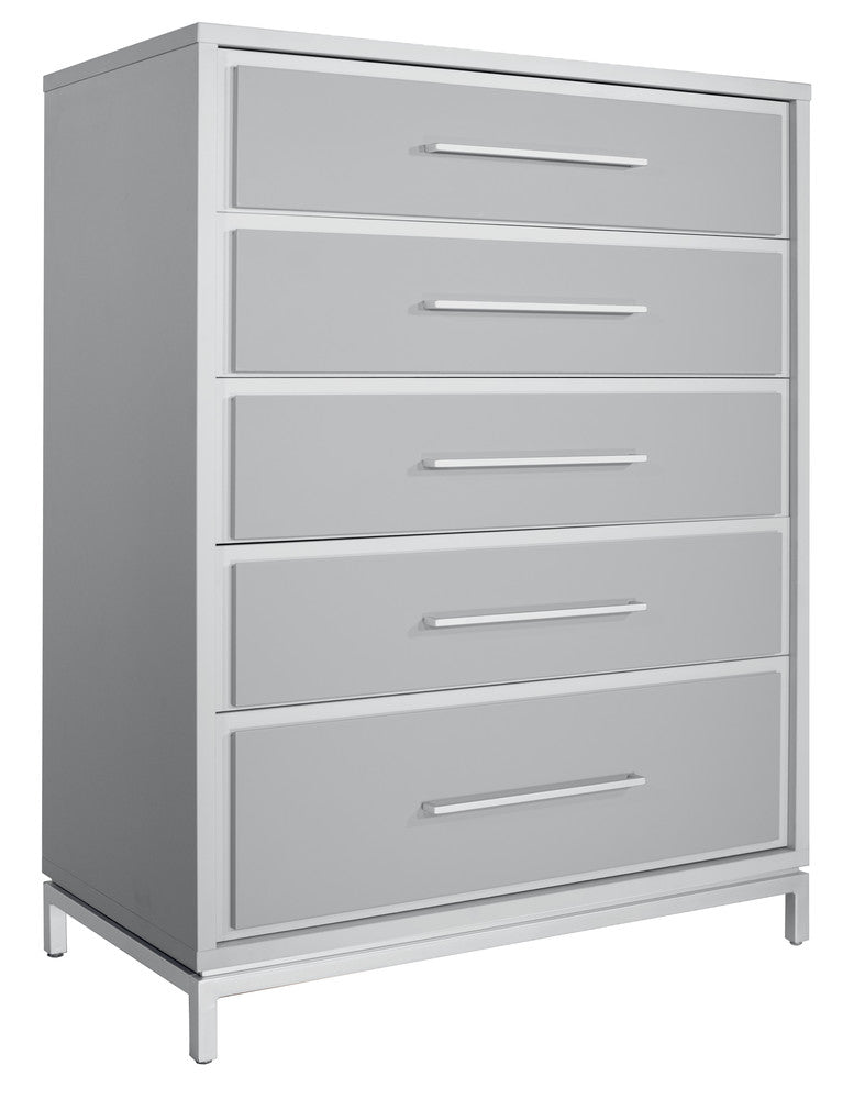 MODERNhome - Quadroma 5 Drawer Chest, Tortora/Grey - OR3TC5DC view 1