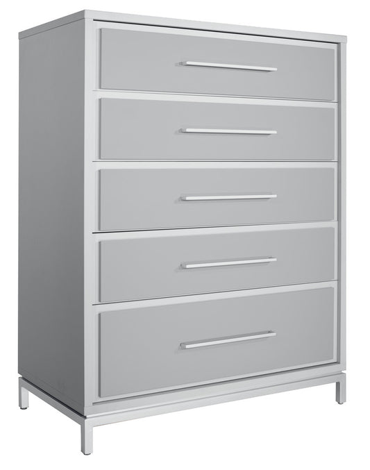 MODERNhome - Quadroma 5 Drawer Chest, Tortora/Grey - OR3TC5DC view 1