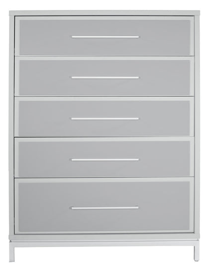 MODERNhome - Quadroma 5 Drawer Chest, Tortora/Grey - OR3TC5DC view 2