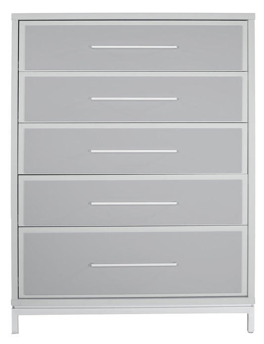 MODERNhome - Quadroma 5 Drawer Chest, Tortora/Grey - OR3TC5DC view 2