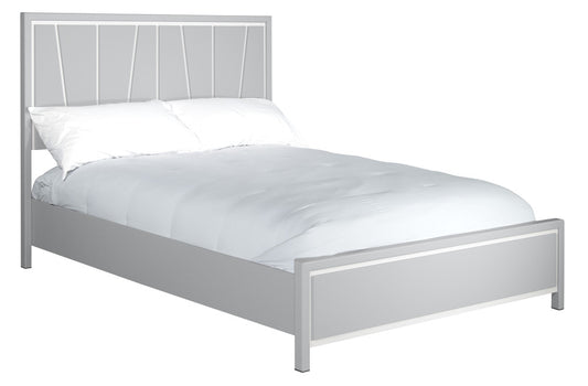 MODERNhome - Quadroma King Bed with Metal Frame, Tortora/Grey view 1