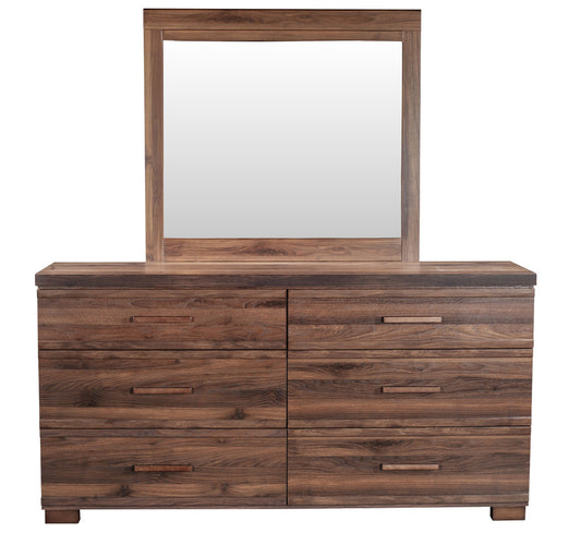 MODERNhome - Rustica Mirror, American Walnut - BG3TCMIR view 2