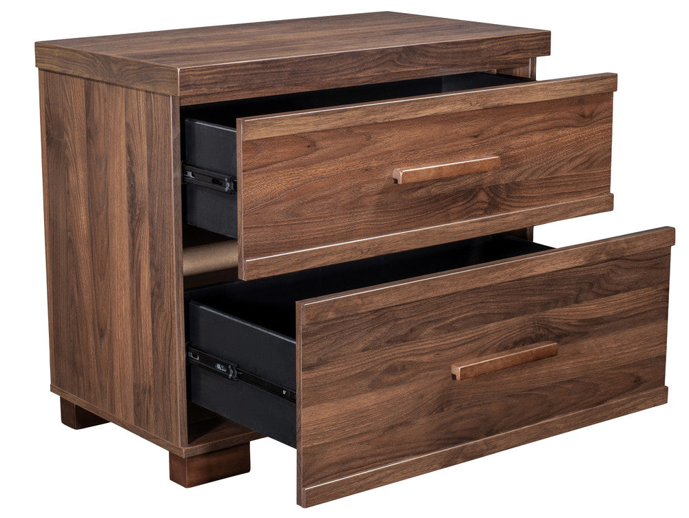 MODERNhome - Rustica Nightstand, American Walnut - BG3TCNTB view 3