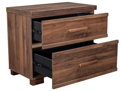 MODERNhome - Rustica Nightstand, American Walnut - BG3TCNTB view 3