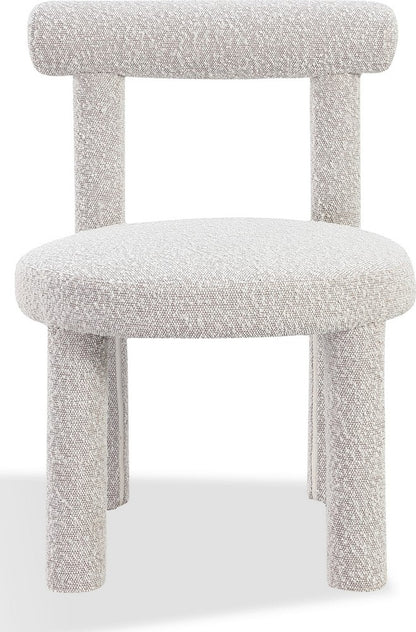 Modus Furniture - Addison Modern Dining Chair in Cotton Ball Boucle - PWNB63A_1 view 2