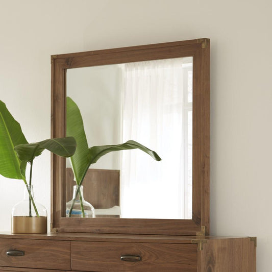 Modus Furniture - Adler Beveled Glass Mirror in Natural Walnut - 8N1683 veiw 1
