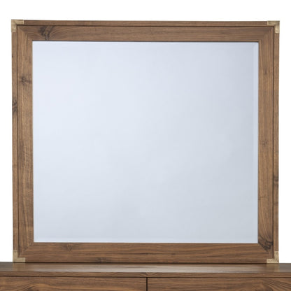 Modus Furniture - Adler Beveled Glass Mirror in Natural Walnut - 8N1683 veiw 4